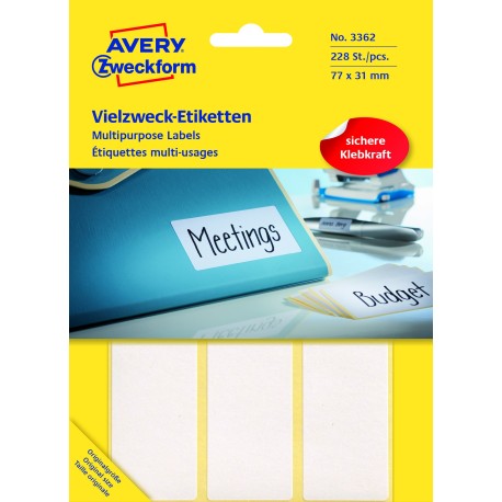Avery manuel etiket 77x31mm (224)