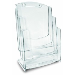 Brochureholder A4 3-rum
