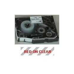 Brother TZe tape 12mmx8m red/clear