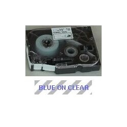 Brother TZe tape 12mmx8m blue/clear