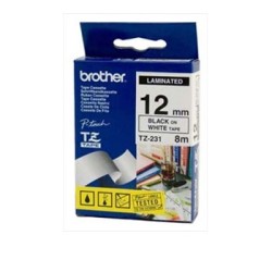 Brother TZe tape 12mmx8m black/white