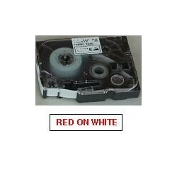 Brother TZe tape 18mmx8m red/white