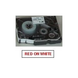 Brother TZe tape 24mmx8m red/white