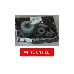 Brother TZe tape 12mmx8m white/red