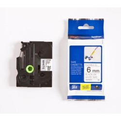 TZe tape 6mmx8m flexible black/white