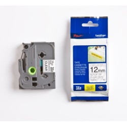 TZeS tape 12mmx8m strong black/clear