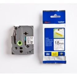 TZeS tape 18mmx8m strong black/clear