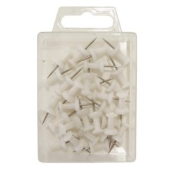 Kortnål Push Pin hvid (30)