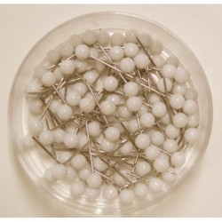 Kortnål 15mm hvid (100)