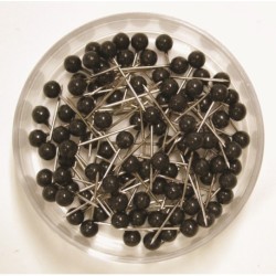 Kortnål 20mm sort (100)