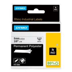 Tape Rhino 9mmx5,5m perm polyest bl/whi