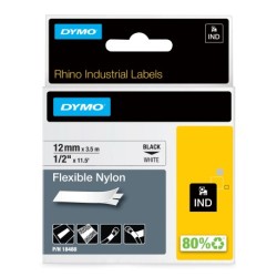 Tape Rhino 12mmx3,5m flexib nylon bl/whi