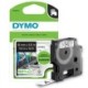Tape D1 12mmx3,5m perm nylon black/white