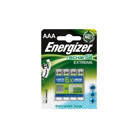 Energizer Rech Extreme AAA 800 mAh (4-pack)