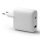 Re-charge - Wall Charger GaN - USB-C 65W+18W EU, White