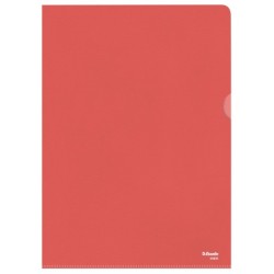 Omslag 105my PP præget A4 rød (100)