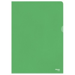 Omslag 105my PP præget A4 grøn (100)