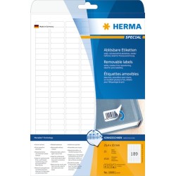 Herma etiket aftagelig 25,4x10 (4725)