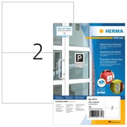 Herma etiket ekstra vejrbestandig papir 210x148 (160)