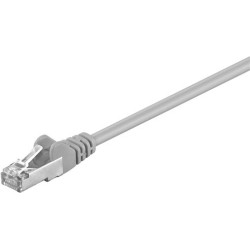 Patch-Cable CAT5e SF/UTP 2xRJ45, PVC, CCA, Grey (1m)