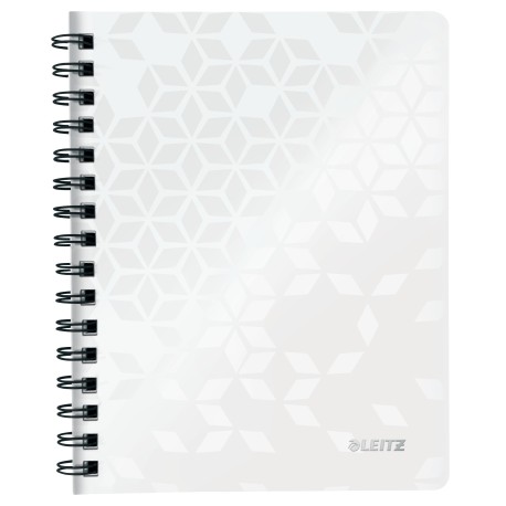 Notesblok WOW PP A5 m/hul lin 80ark hvid