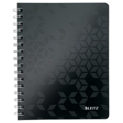 Notesblok WOW PP A5 lin. 80g/80ark sort