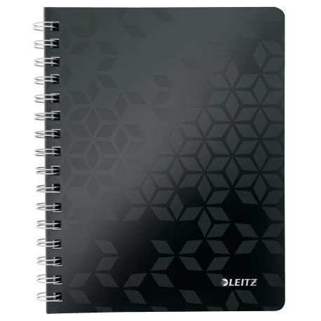Notesblok WOW PP A5 lin. 80g/80ark sort