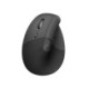Logitech Lift Left Vertical Ergonomic Mouse, Graphite Black