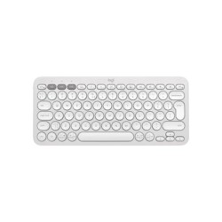 Pebble Keys 2 K380s Wireless Keyboard, Tonal White (Nordic)
