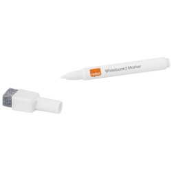 WB marker m/magnetisk hætte rund 2mm hvid (6)