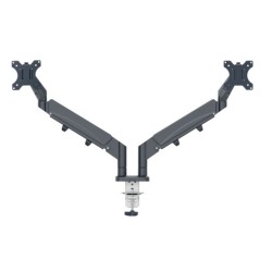 Monitor Arm Ergo Space Saving Dual, Dark Grey