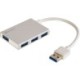 USB 3.0 Pocket Hub 4 Ports, Silver