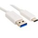 USB-C to USB-A 3.0 Cable, White (1m)
