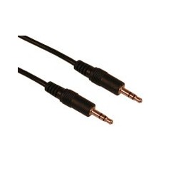 MiniJack m-m Cable, Black (2m)