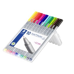 Fineliner Triplus 0,3mm ass (10)