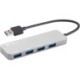 USB 3.0 Hub 4 ports SAVER, Silver