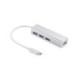 USB-C to 4 x USB 3.0 Hub SAVER, Silver