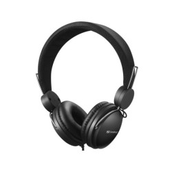 Sandberg MiniJack Headset with Line-Mic, Black
