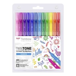 Tombow Marker TwinTone rainbow 0,3/0,8 (12)