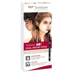 Tombow Marker ABT Dual Brush 12P-4 Portrait colours (12)