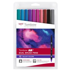 Tombow Marker ABT Dual Brush Galaxy Colours (10)