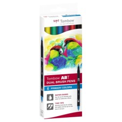 Tombow Marker ABT Dual Brush 6C-1 Basic carton (6)
