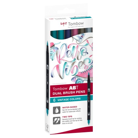 Tombow Marker ABT Dual Brush 6C-5 Vintage carton (6)