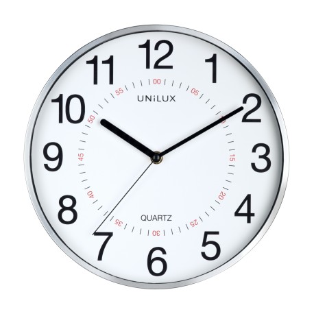 Unilux Clock Aria, Metal Grey