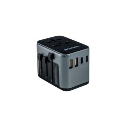 Universal Travel Adapter UTA-03 PD30W/QC / 2xUSB / 2xType-C