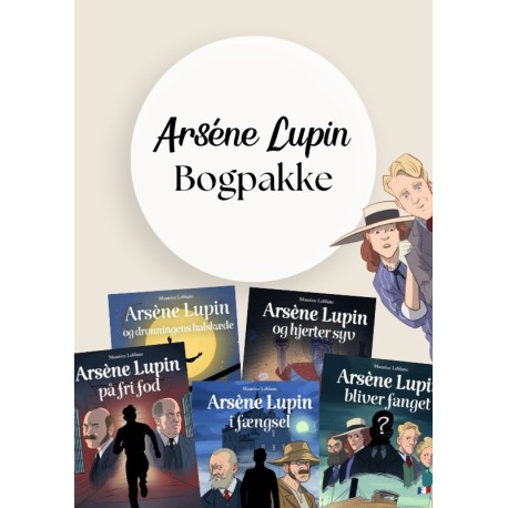 Arsène Lupin Bogpakke: Letlæste mysterier og gåder til mellemtrinnet