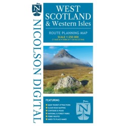 Nicolson West Scotland & Western Isles: Route Planning Map