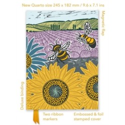 Kate Heiss: Sunflower Fields (Foiled Quarto Journal)