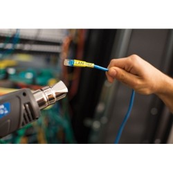 HSe-611E sort på gul krympeflextape – 5,2 mm