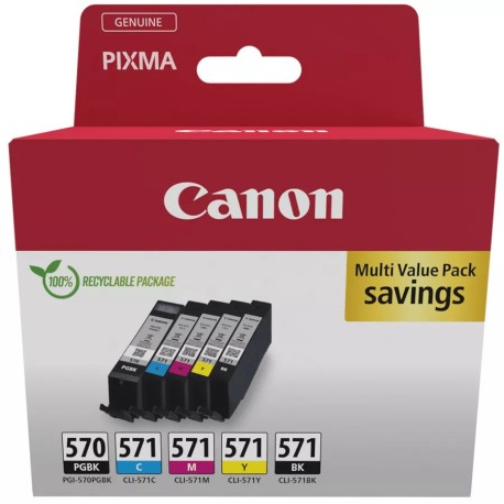 PGI-570/CLI-571 PGBK/C/M/Y/BK Multi Pack Canon (0372C006) 